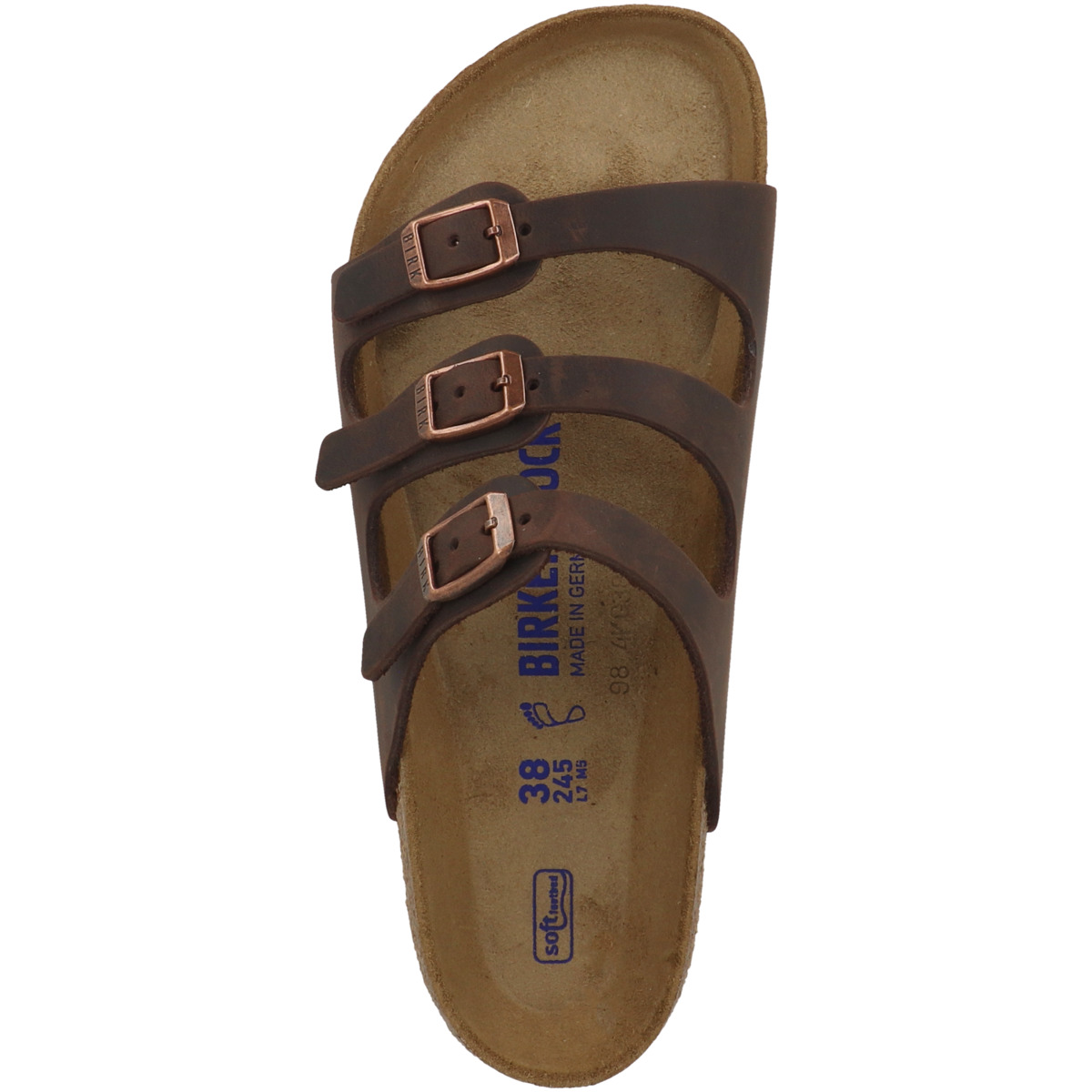 Birkenstock Florida SFB geöltes Nubukleder Sandale Weichbettung normal dunkelblau Birkenstock Florida SFB geöltes Nubukleder Sandale Weichbettung normal dunkelblau