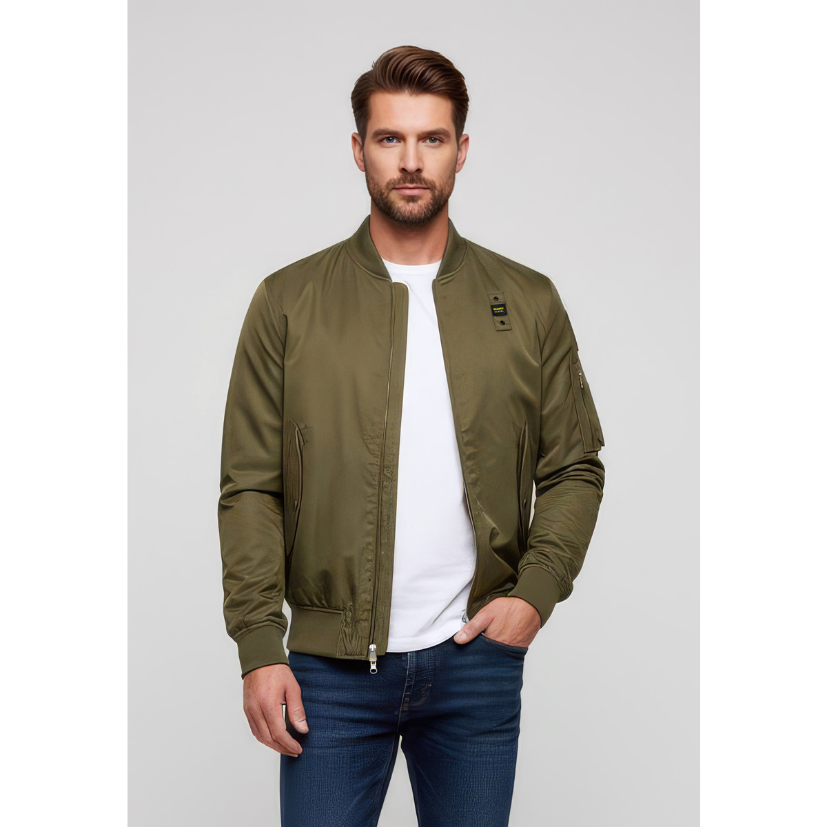 Blauer Rocky Bomberjacke dunkelgruen