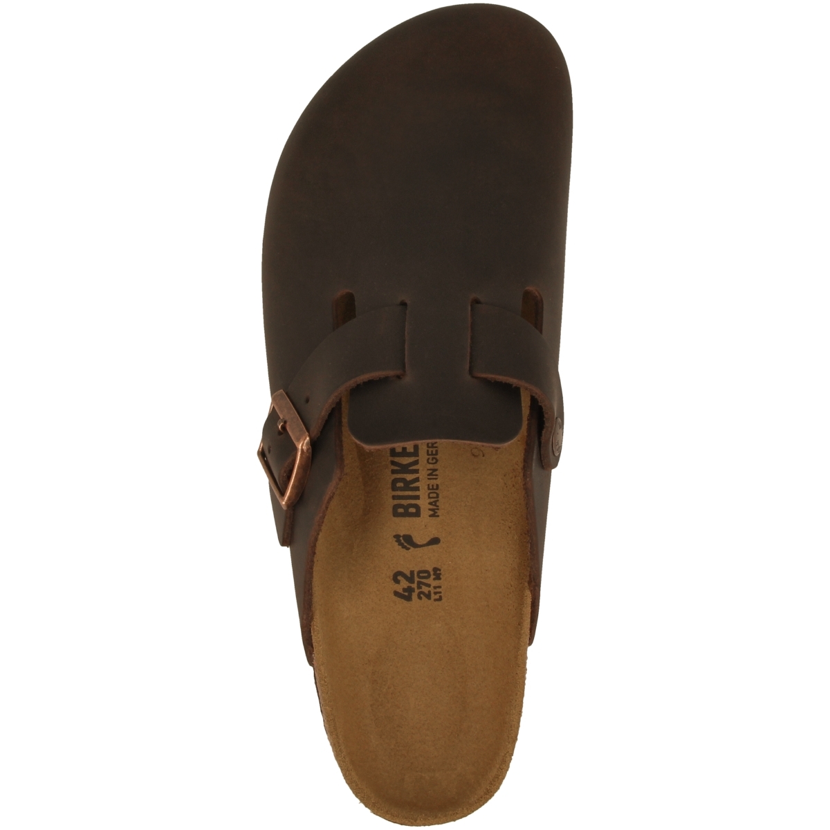 Birkenstock Boston Geöltes Nubukleder Clogs schmal dunkelbraun Birkenstock Boston Geöltes Nubukleder Clogs schmal dunkelbraun