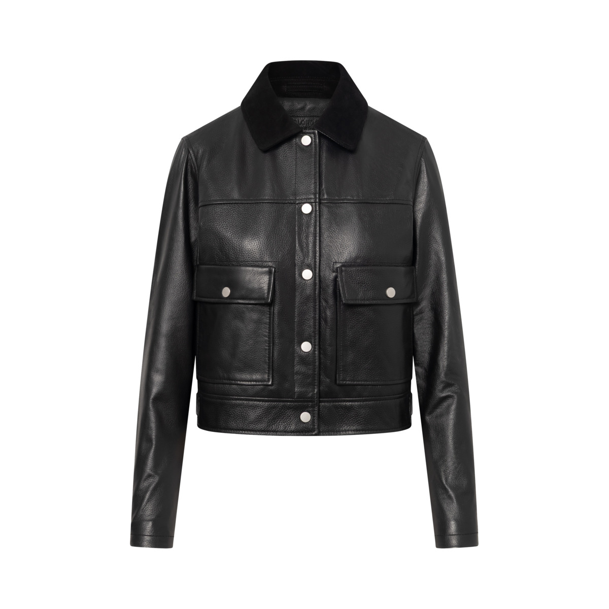 Bolongaro Trevor Caris Trucker Lederjacke schwarz