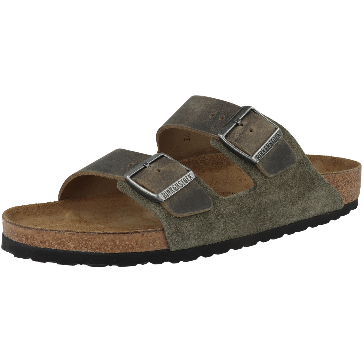 Birkenstock Arizona Leder Mix Sandale normal gruen