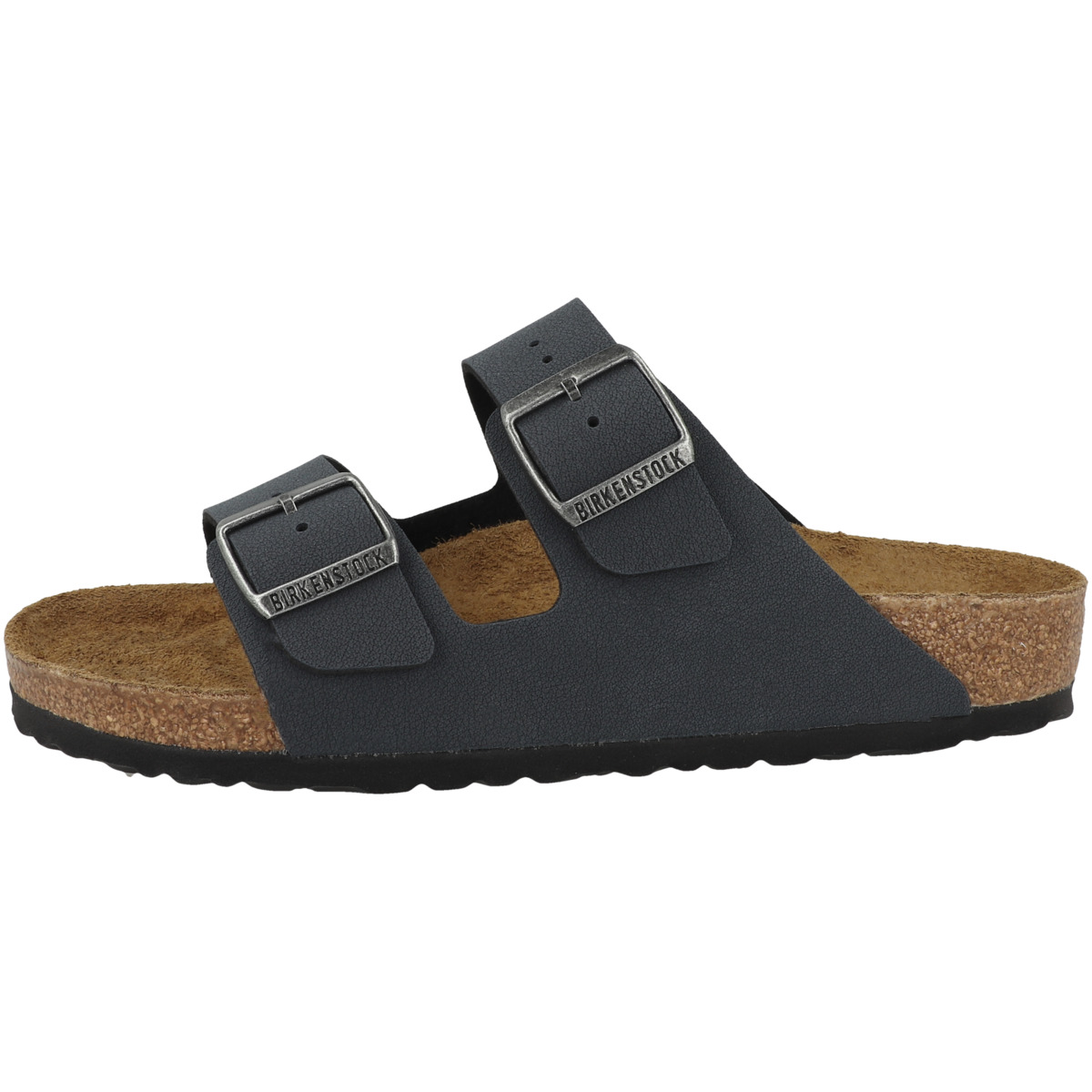 Birkenstock Arizona Birko-Flor Nubuk Sandale normal dunkelgrau