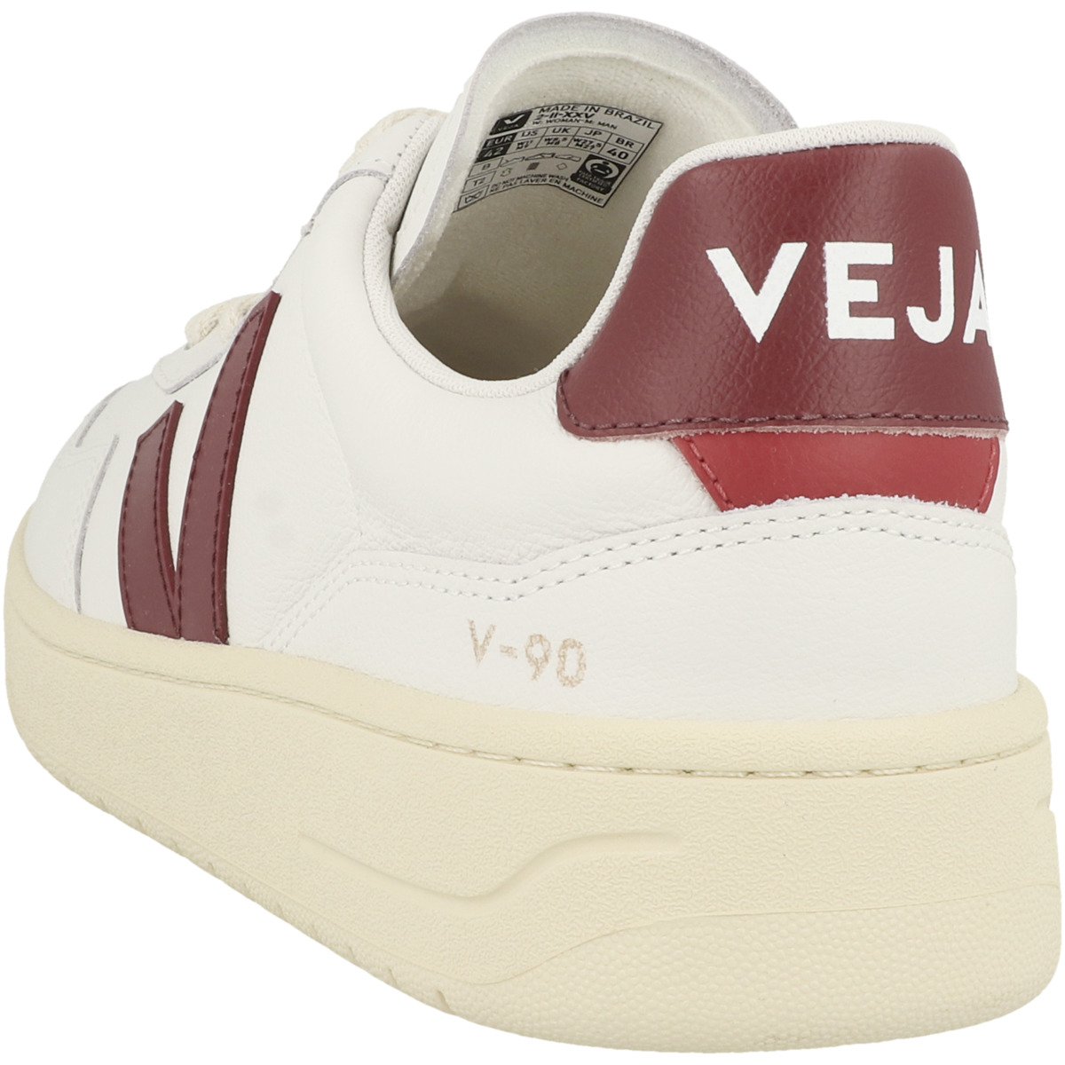VEJA V-90 O.T. Leather Sneaker low weiss