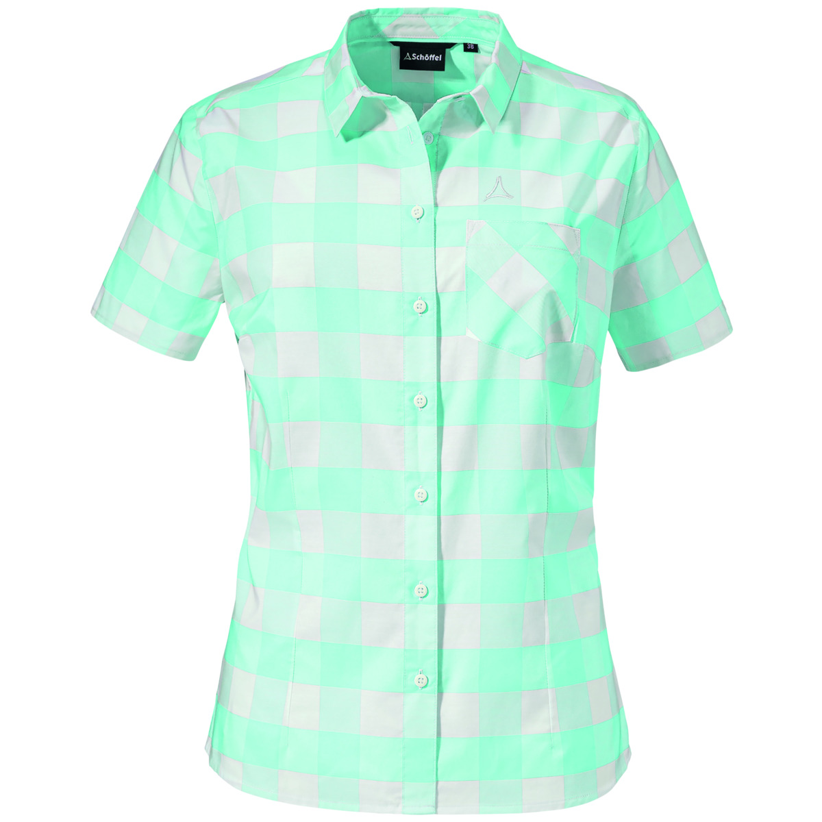 Schöffel Blouse Moraans SH L Kurzarmbluse hellgruen Schöffel Blouse Moraans SH L Kurzarmbluse hellgruen