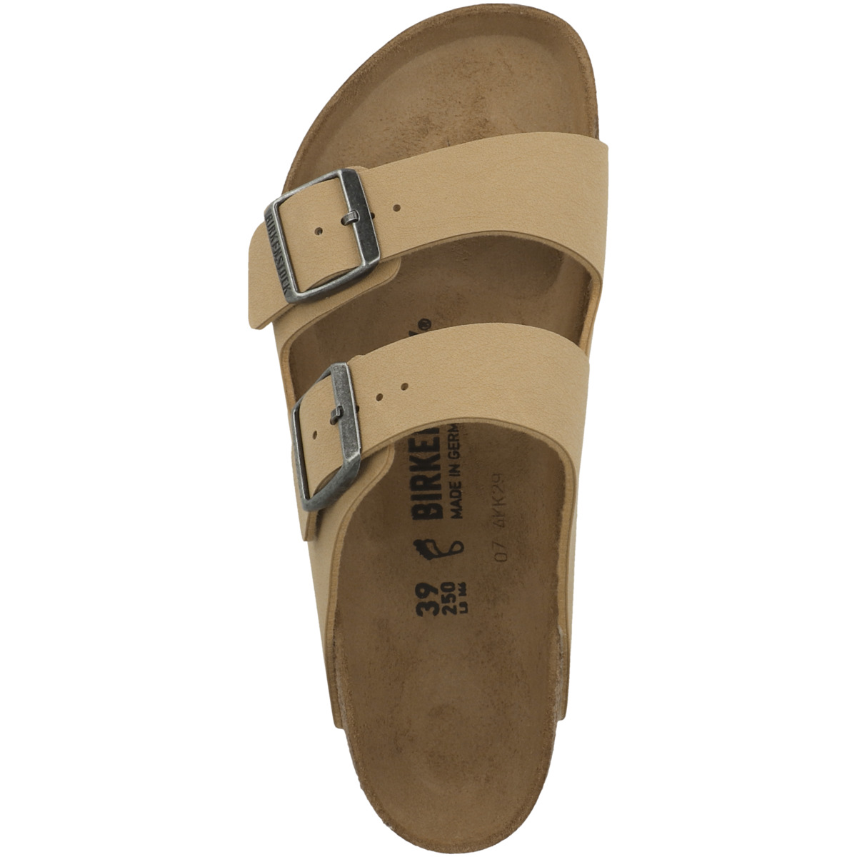 Birkenstock Arizona Birko-Flor Nubuk Sandale normal hellbraun