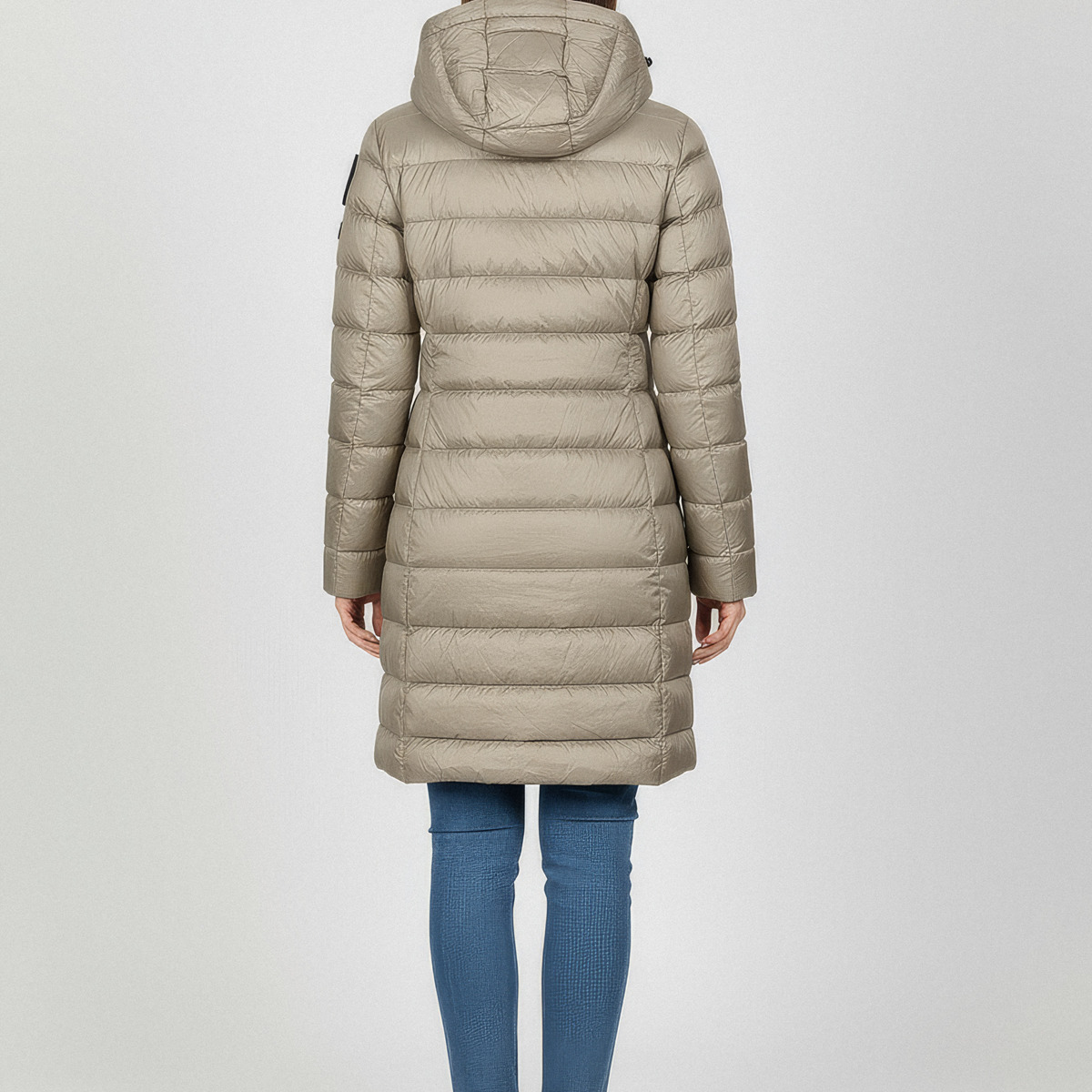 Blauer Agnes Daunenjacke grau