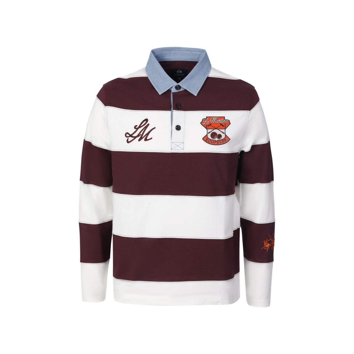 La Martina MCP012 Poloshirt bordeaux