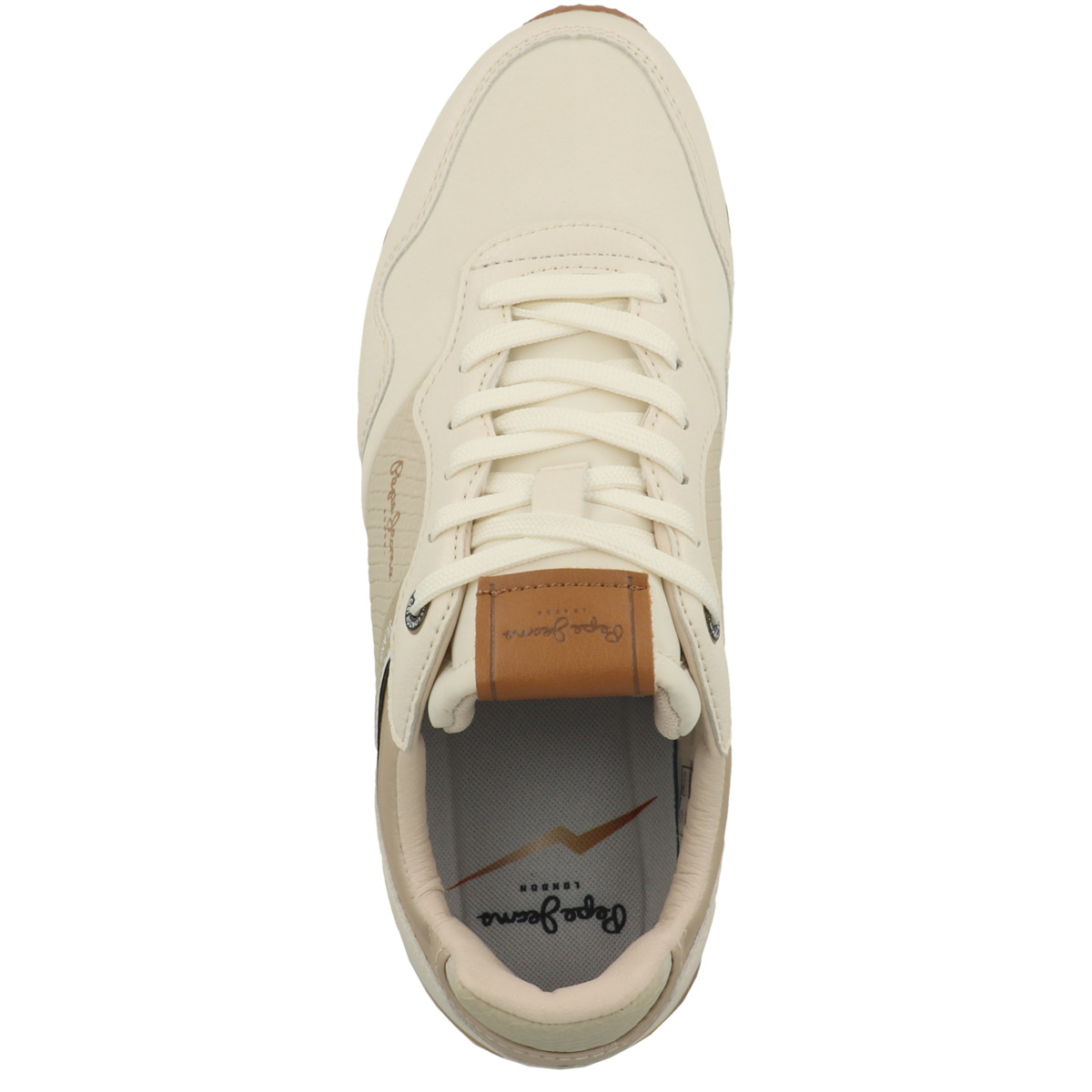 Pepe Jeans London Snake Sneaker low beige