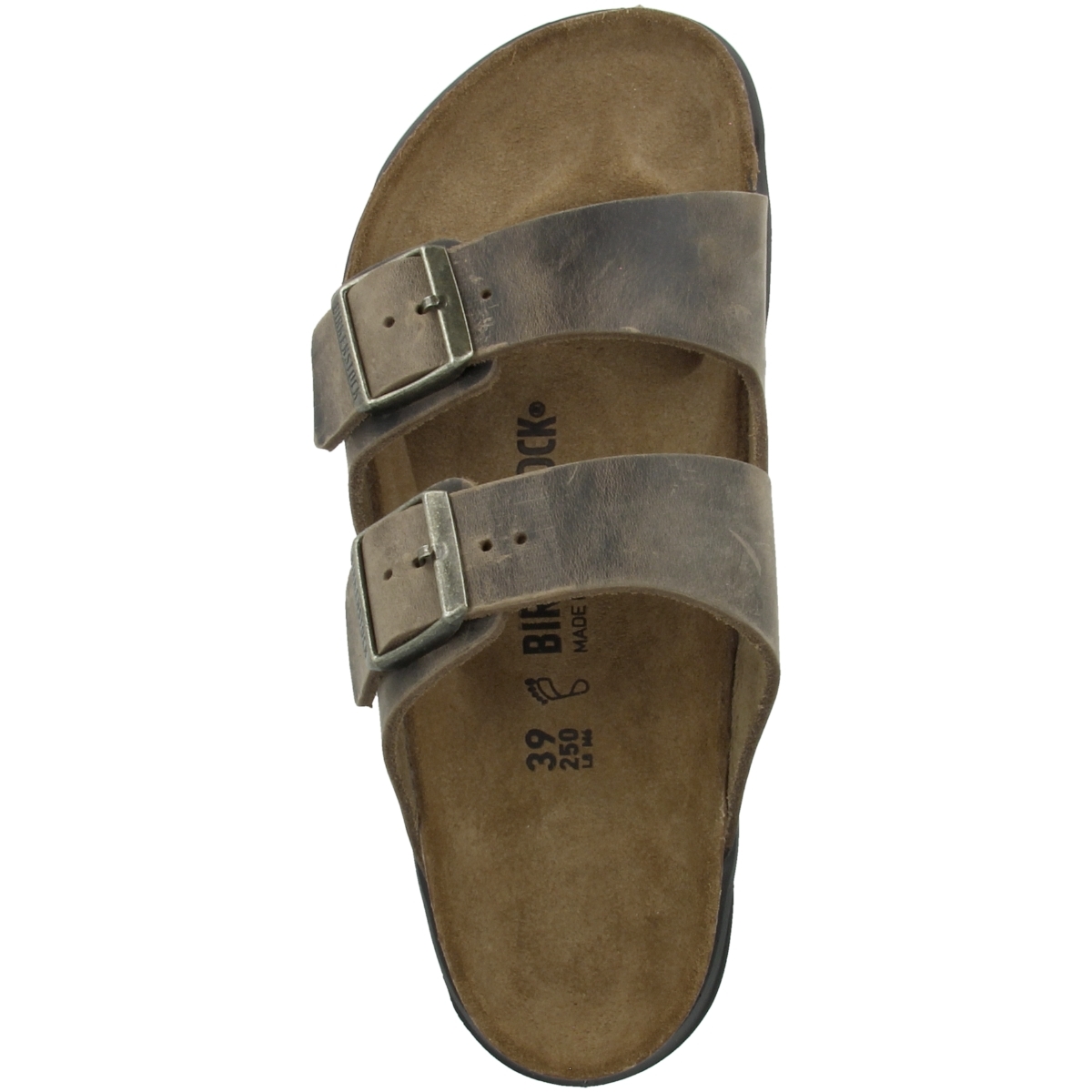 Birkenstock Arizona CT geöltes Nubukleder Sandale normal gruen Birkenstock Arizona CT geöltes Nubukleder Sandale normal gruen