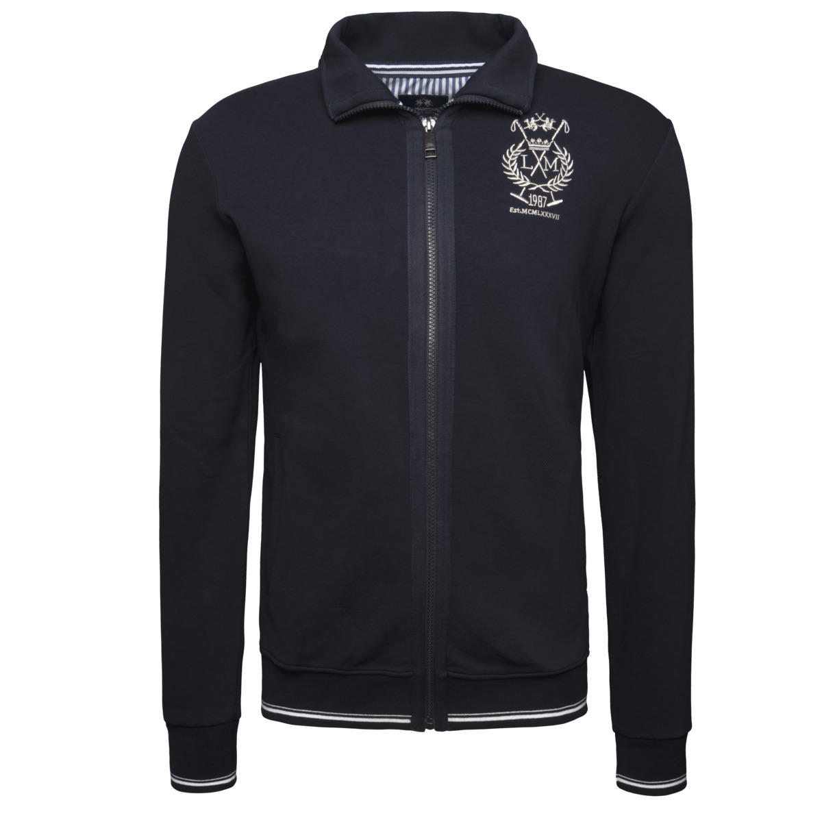 La Martina MAF001 Sweatjacke dunkelblau