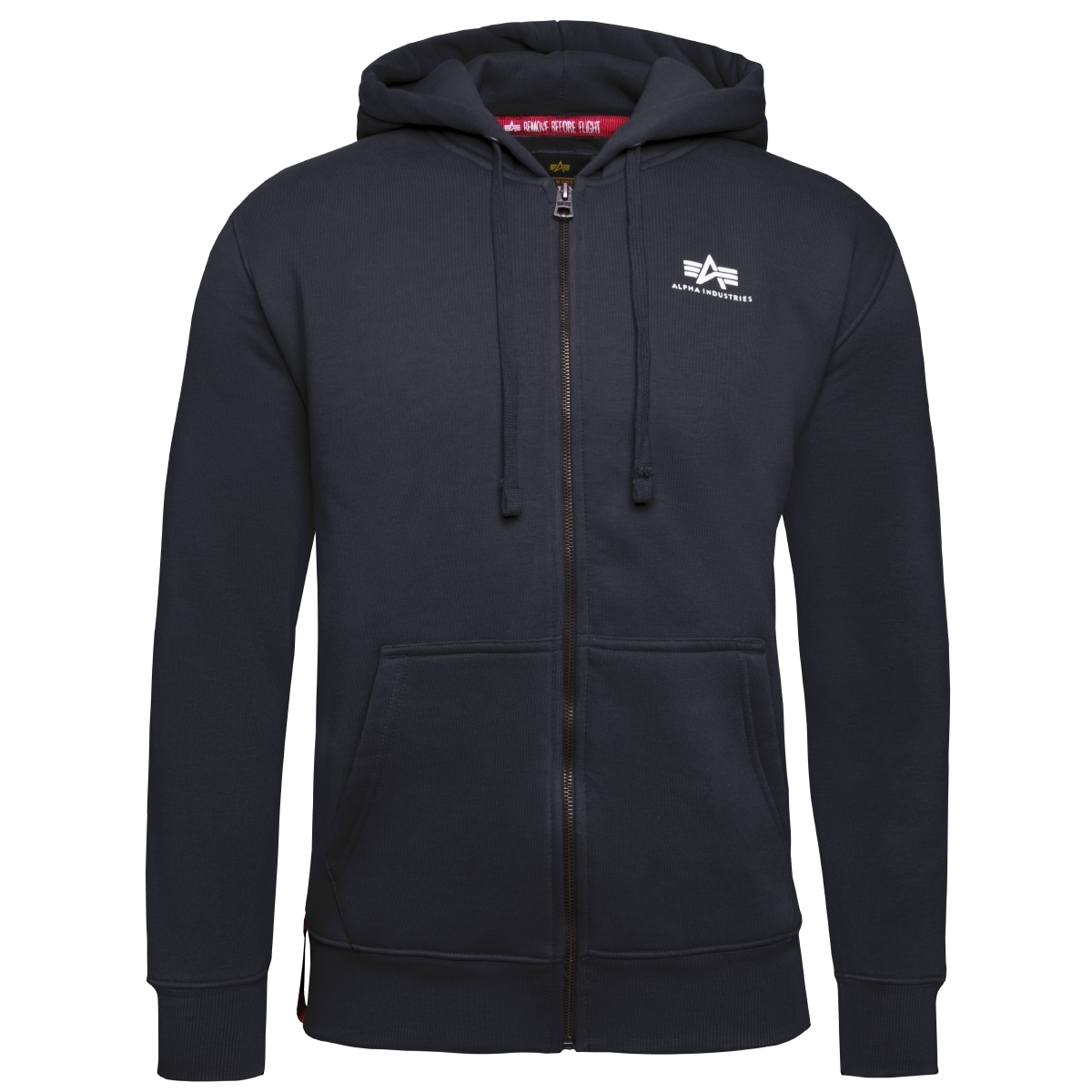 Alpha Industries Basic Zip Hoody SL Sweatjacke blau