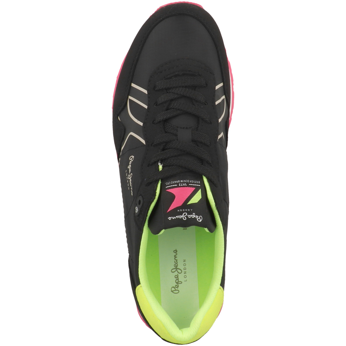 Pepe Jeans Brit Neon W Sneaker schwarz