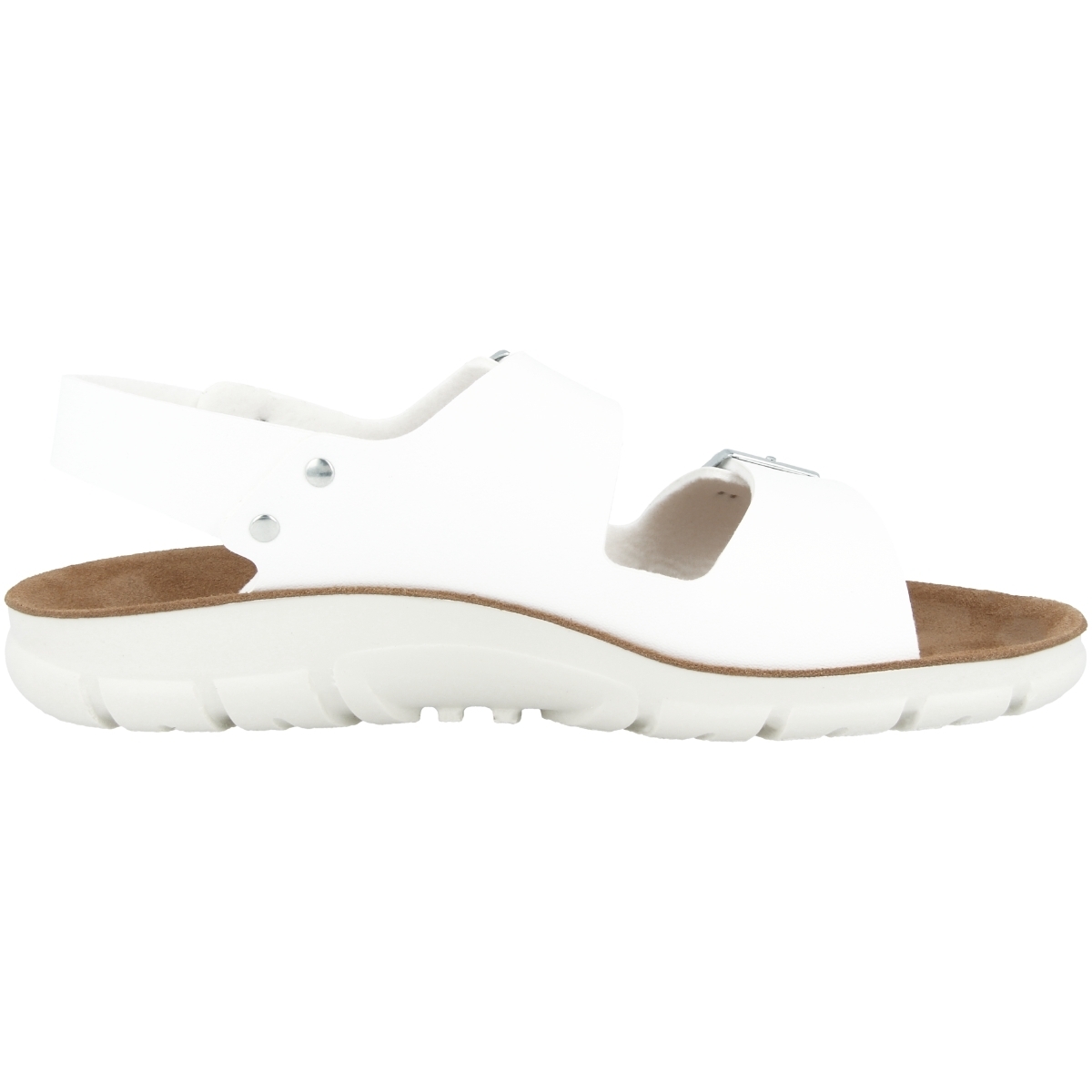 Birkenstock Kano Birko-Flor Sandale Weichbettung schmal weiss