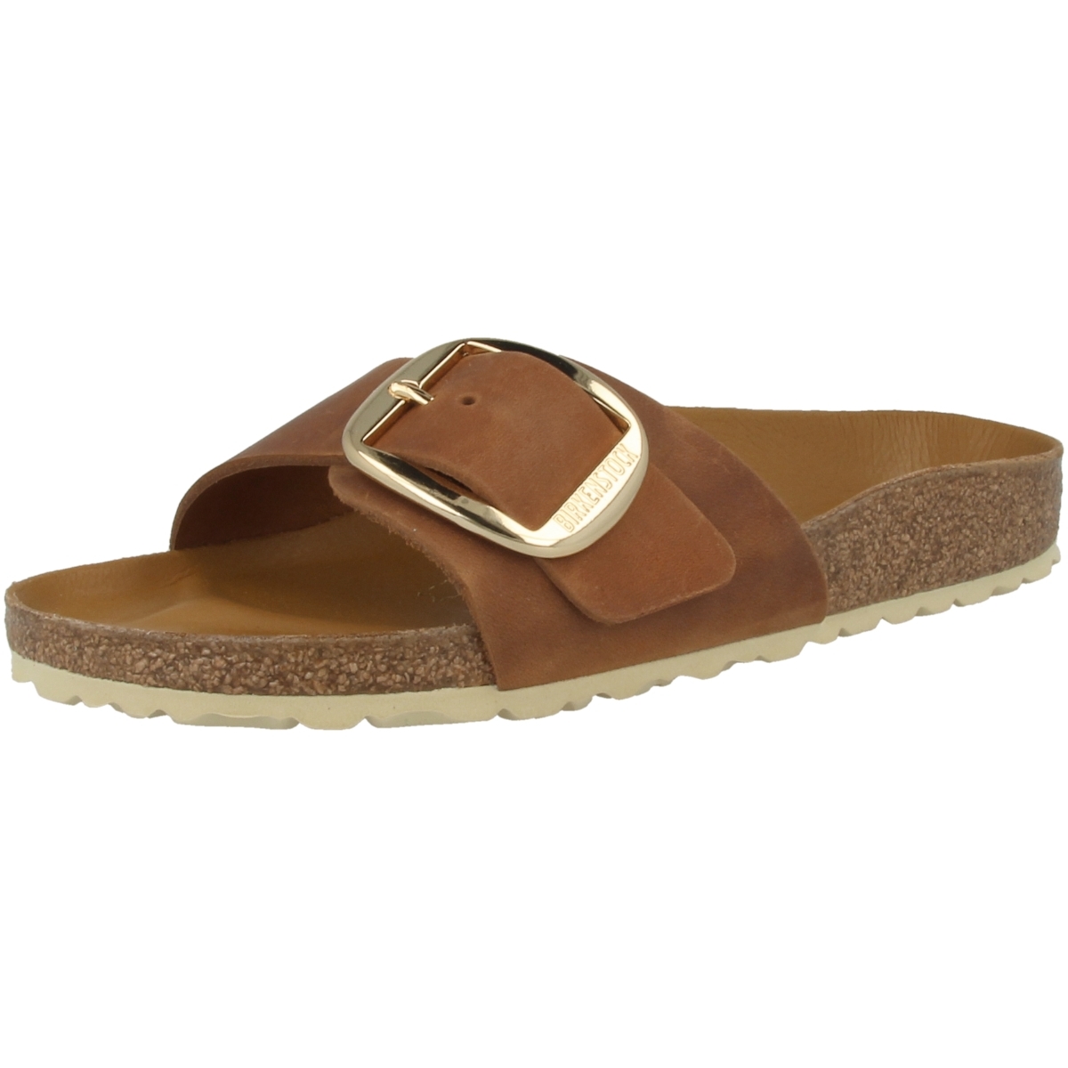 Birkenstock Madrid Big Buckle geöltes Nubukleder Antik Sandale schmal braun Birkenstock Madrid Big Buckle geöltes Nubukleder Antik Sandale schmal braun