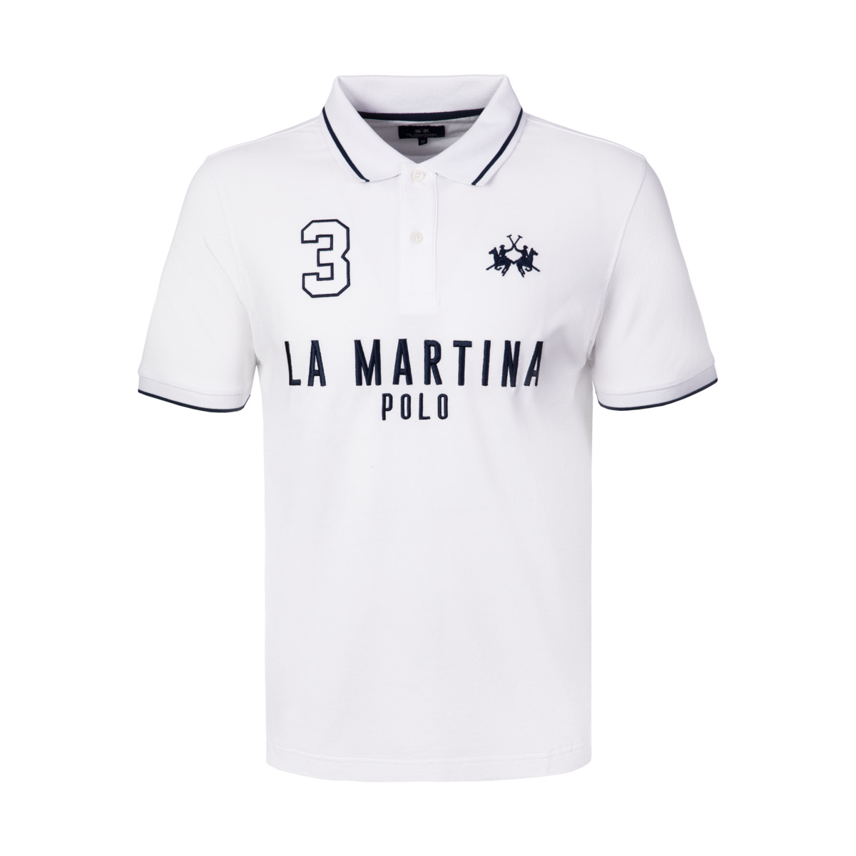 La Martina MCP320 Poloshirt weiss