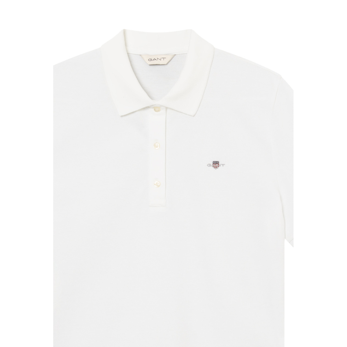 GANT Reg Shield SS Pique Poloshirt weiss