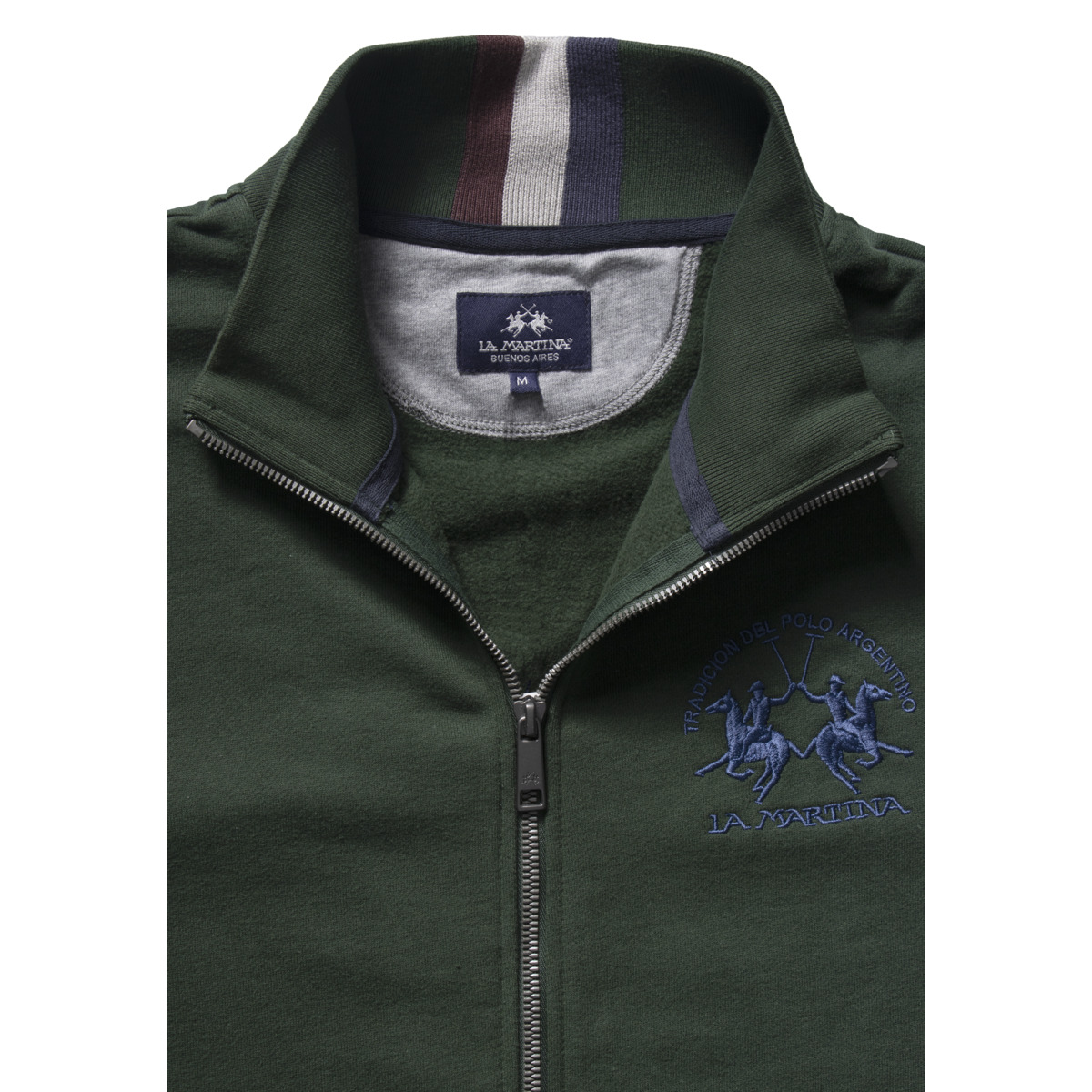 La Martina MBF301 Sweatjacke dunkelgruen