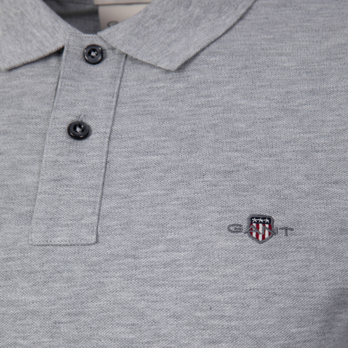 GANT Reg Shield SS Pique Poloshirt grau