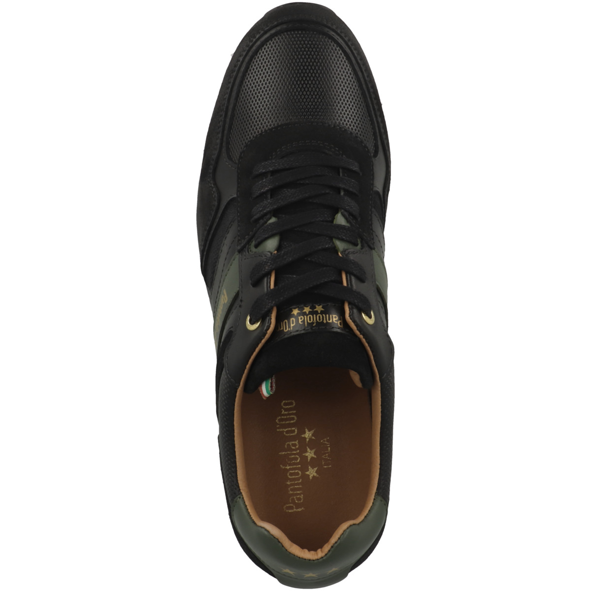 Pantofola d Oro Tortoli Uomo Low Sneaker schwarz