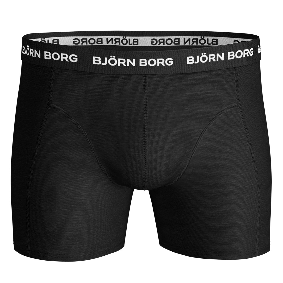 Björn Borg Solid Essential 5er Pack Boxershorts schwarz Björn Borg Solid Essential 5er Pack Boxershorts schwarz