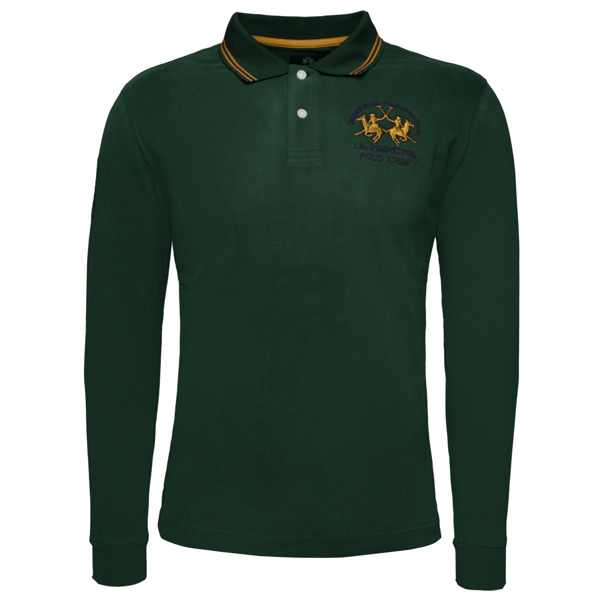 La Martina XMP307 Poloshirt LS dunkelgruen