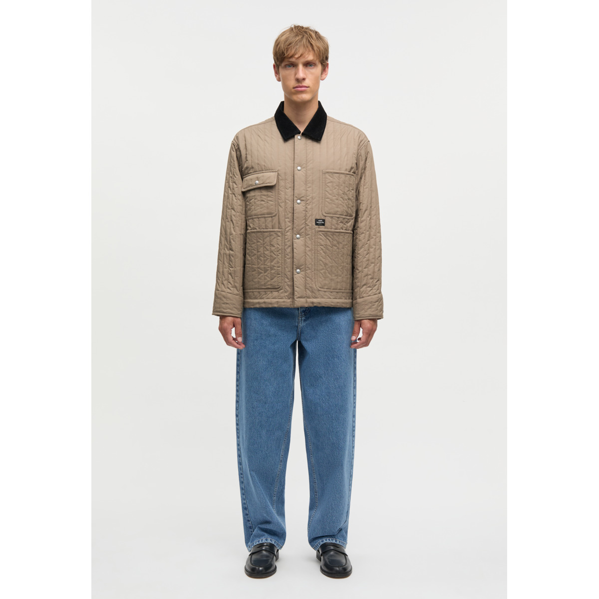 Mads Norgaard Quilt Chore Steppjacke braun