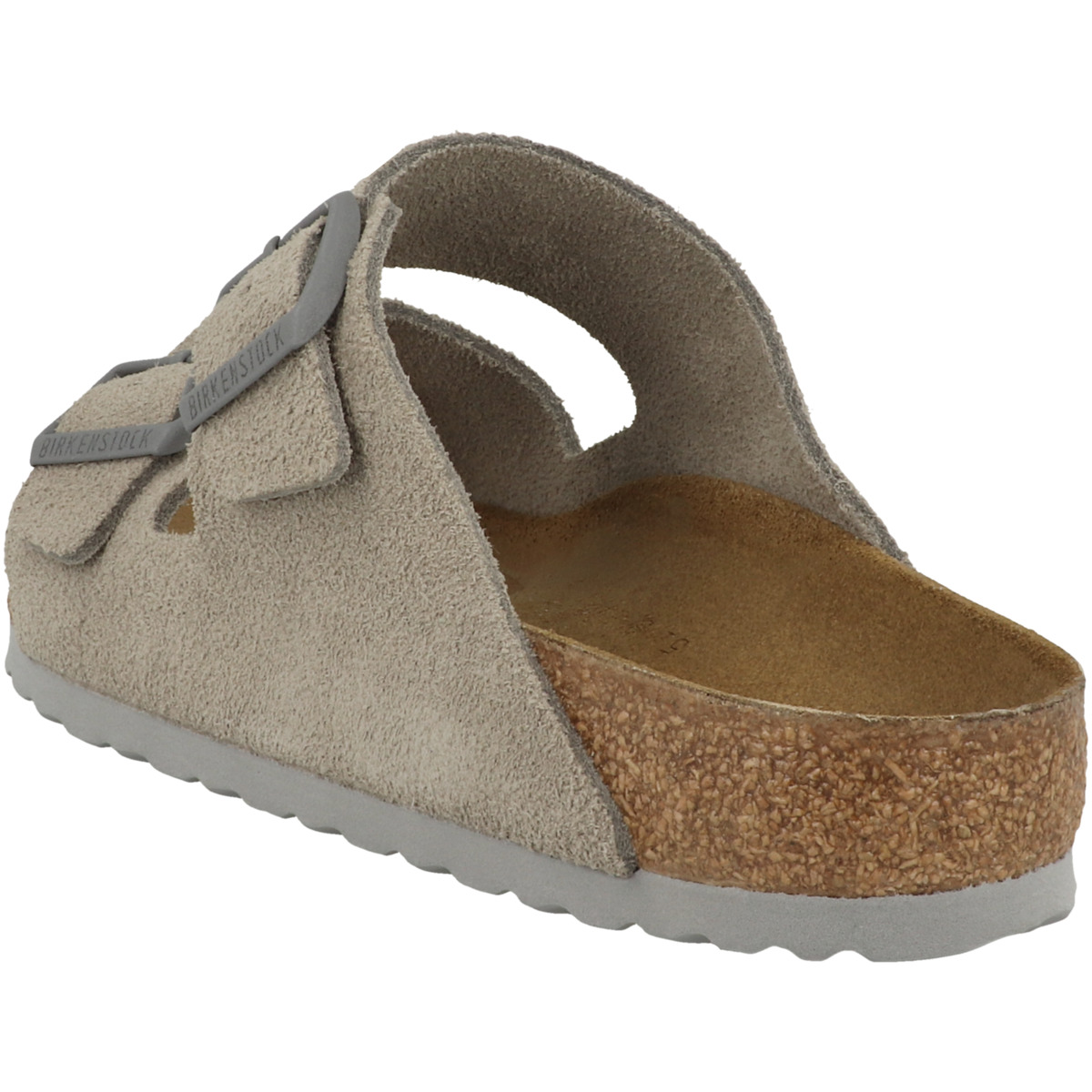 Birkenstock Arizona Veloursleder Sandale normal grau