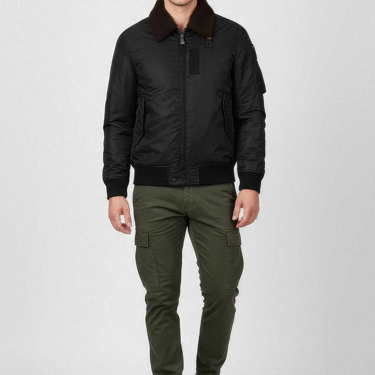 Blauer Marshall Bomberjacke schwarz