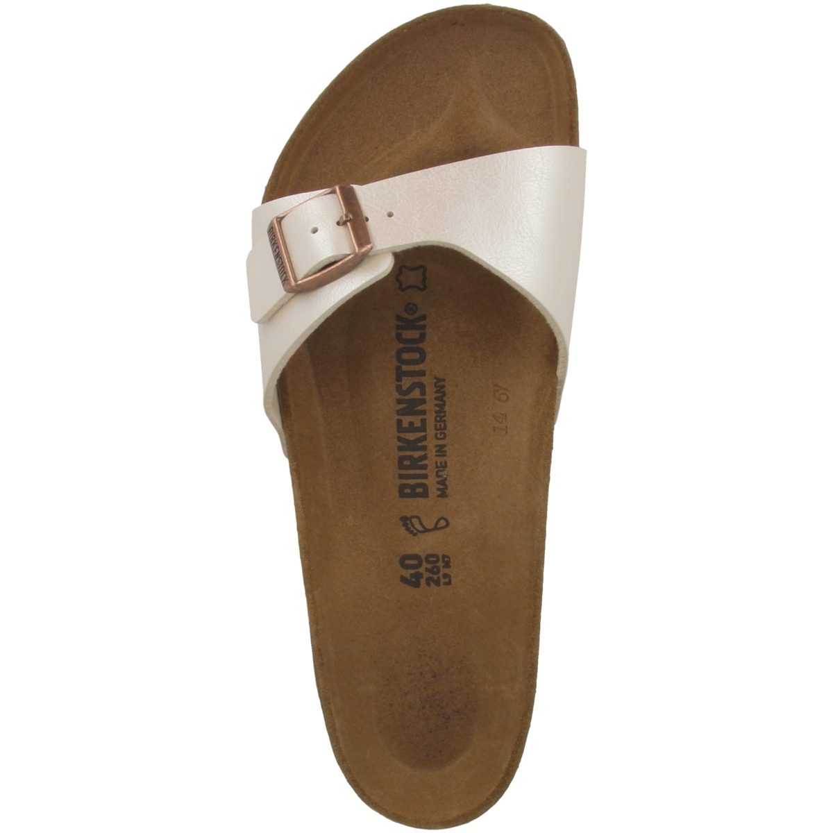Birkenstock Madrid Birko-Flor Graceful Sandale schmal weiss Birkenstock Madrid Birko-Flor Graceful Sandale schmal weiss