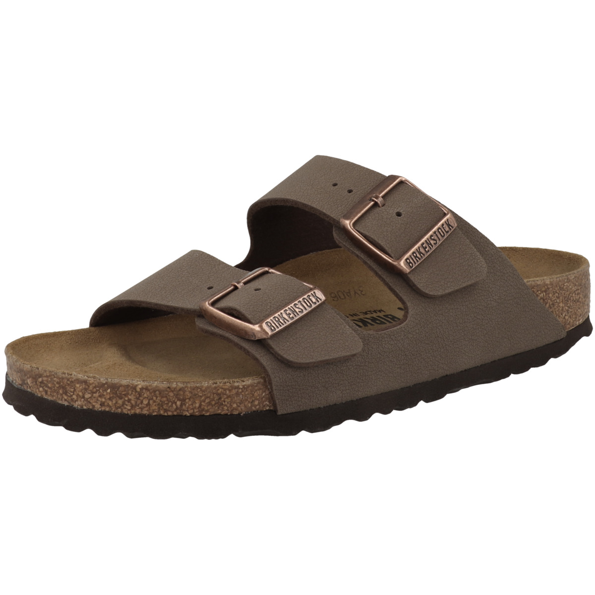 Birkenstock Arizona Birko-Flor Nubuk Sandale schmal braun Birkenstock Arizona Birko-Flor Nubuk Sandale schmal braun