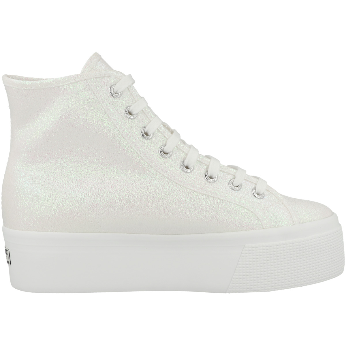 Superga 2708 Hi Top Lame Sneaker beige Superga 2708 Hi Top Lame Sneaker beige