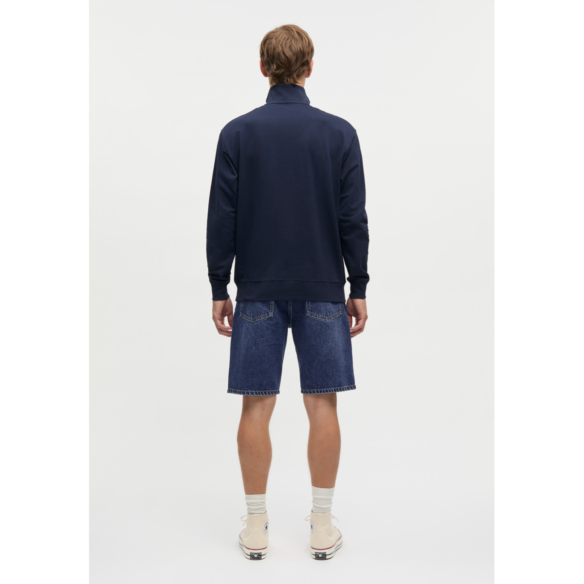Mads Norgaard Light Terry Hans Half zip Sweatshirt dunkelblau