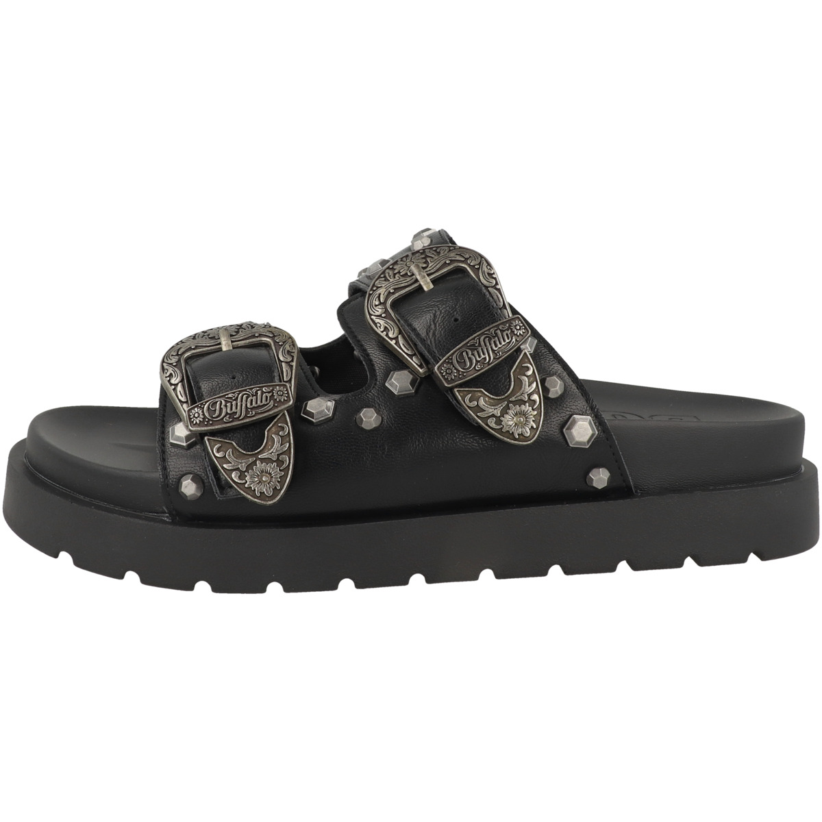 Buffalo Raya Ari West Pantolette schwarz