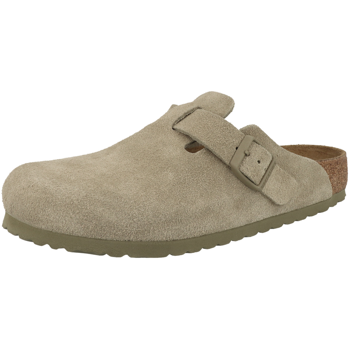 Birkenstock Boston Veloursleder Clogs normal beige