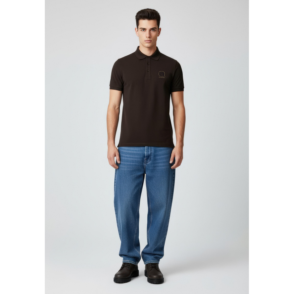 KARL LAGERFELD 745025 Poloshirt dunkelbraun