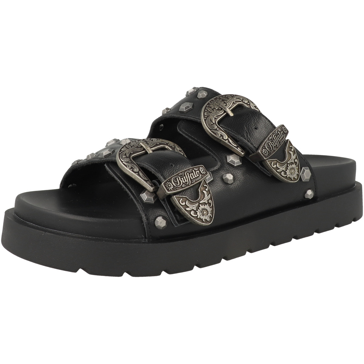 Buffalo Raya Ari West Pantolette schwarz