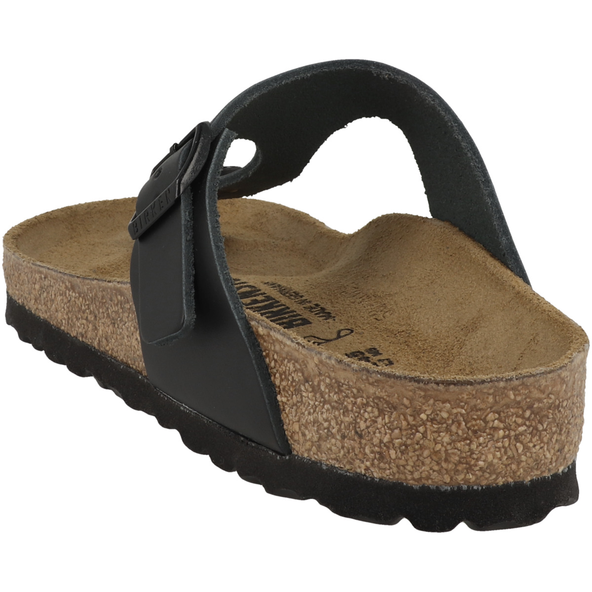 Birkenstock Gizeh Glattleder Sandale normal schwarz Birkenstock Gizeh Glattleder Sandale normal schwarz