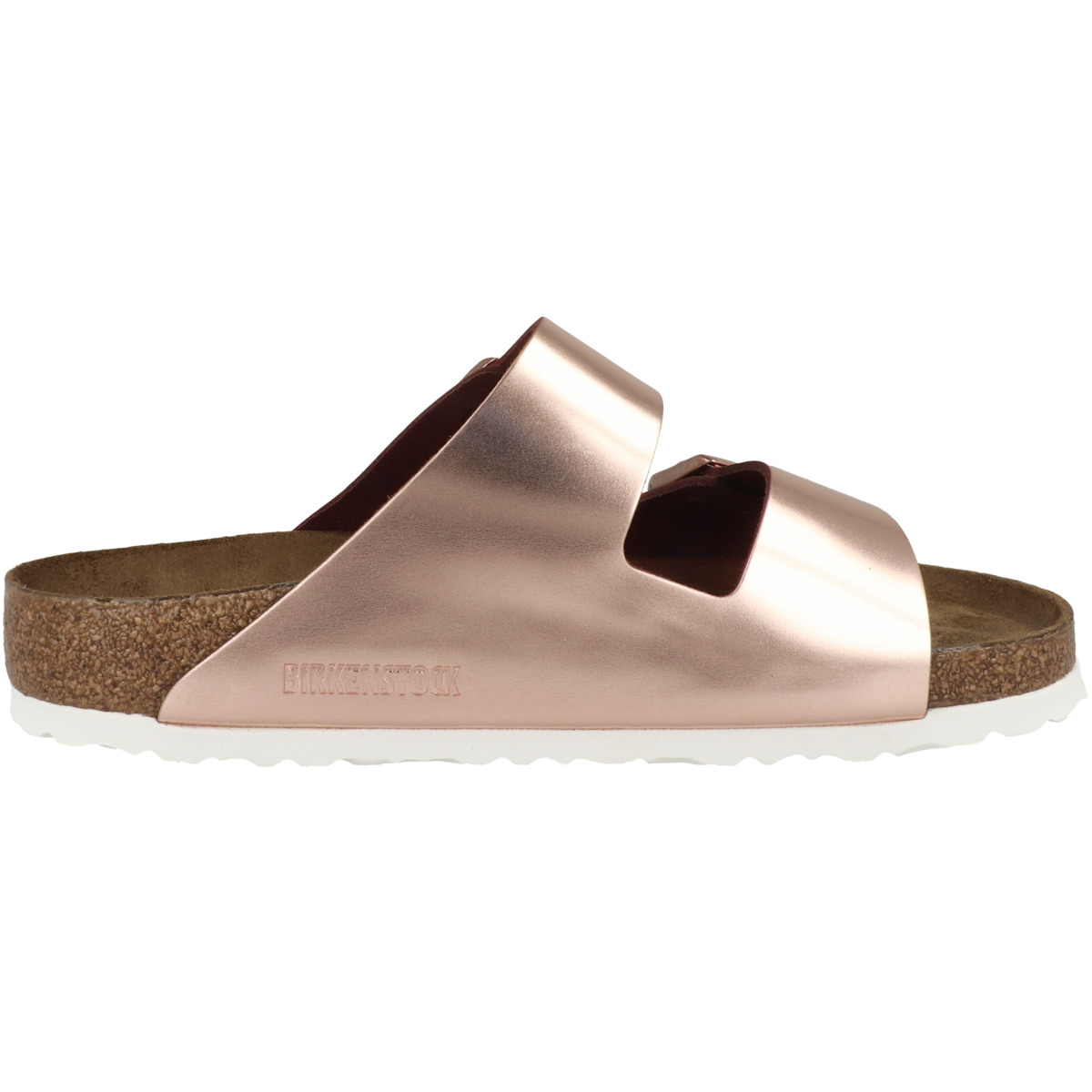Birkenstock Arizona Glattleder Sandale Weichbettung schmal braun Birkenstock Arizona Glattleder Sandale Weichbettung schmal braun