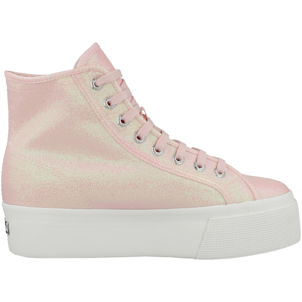 Superga 2708 Hi Top Lame Sneaker rosa Superga 2708 Hi Top Lame Sneaker rosa