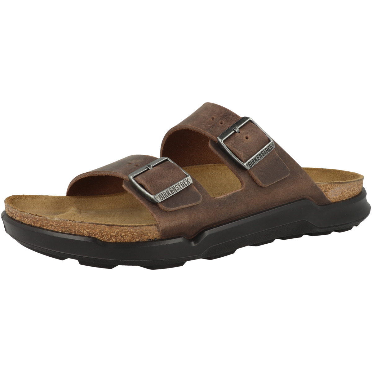 Birkenstock Arizona CT geöltes Nubukleder Sandale normal dunkelbraun