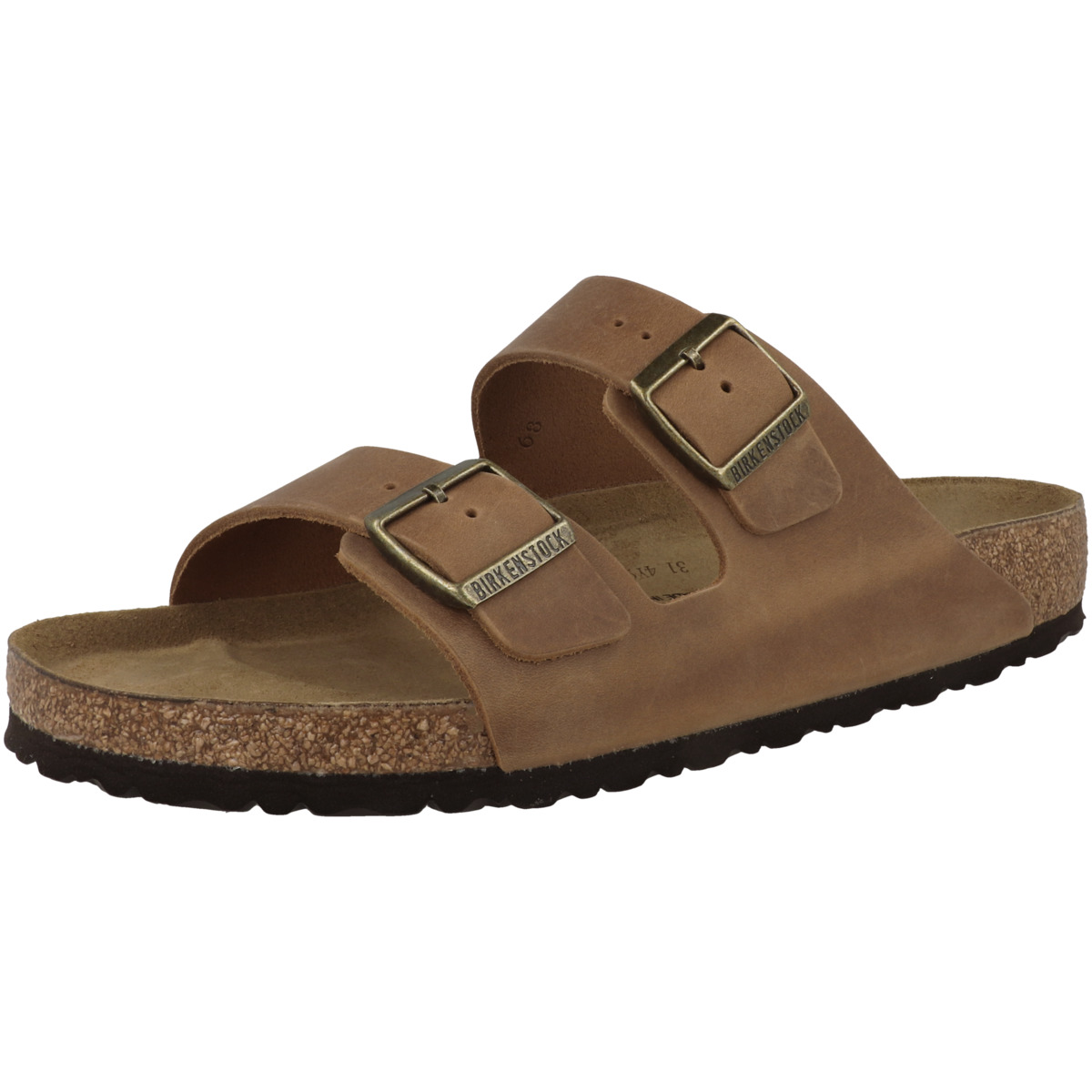 Birkenstock Arizona geöltes Naturleder Sandale normal braun