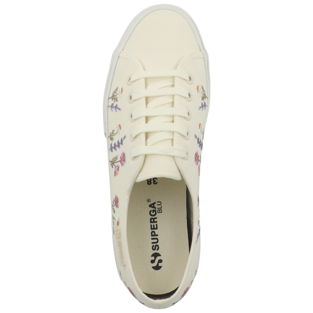 Superga 3750 Flower Embroidery Leggera Sneaker low weiss