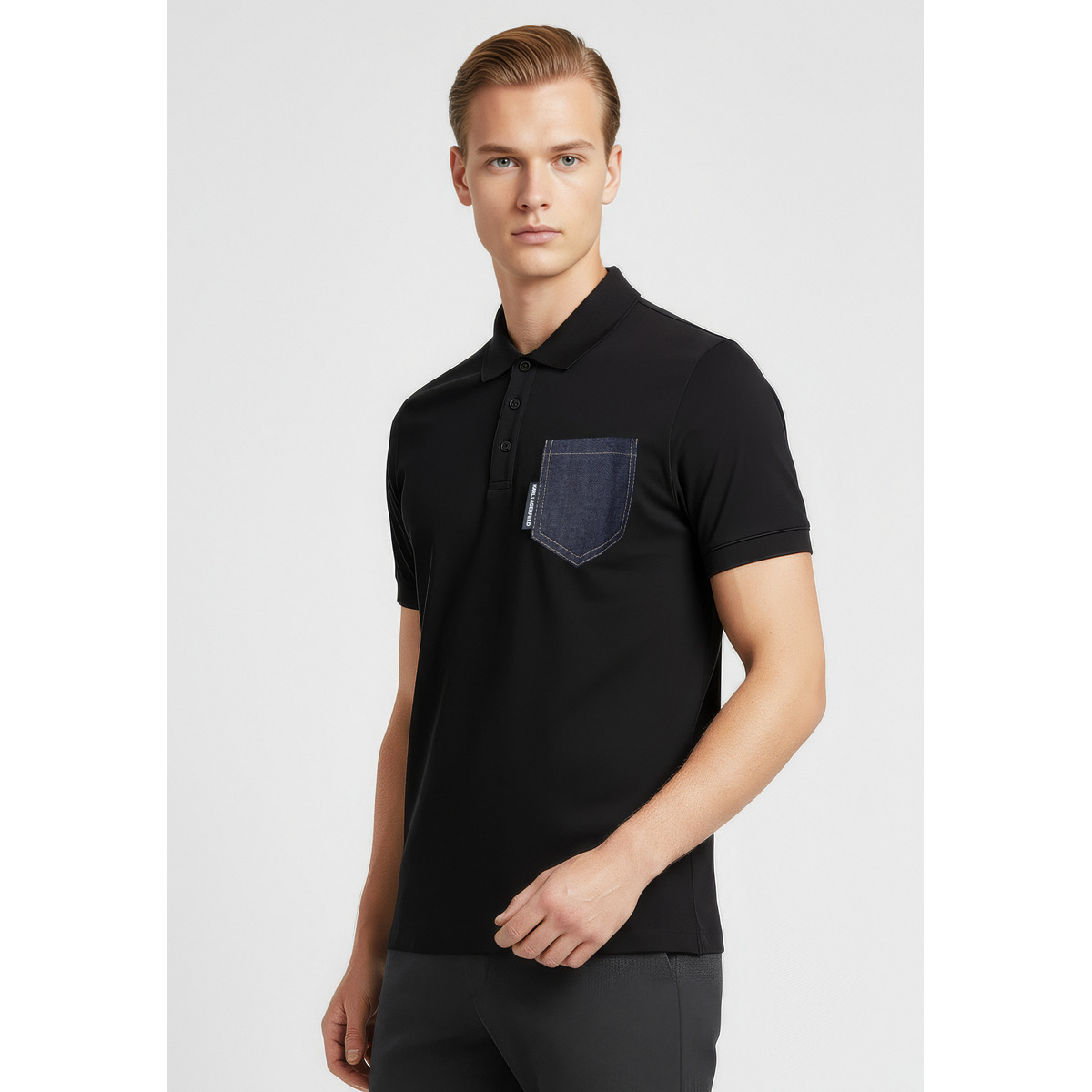 KARL LAGERFELD 745023 Poloshirt schwarz