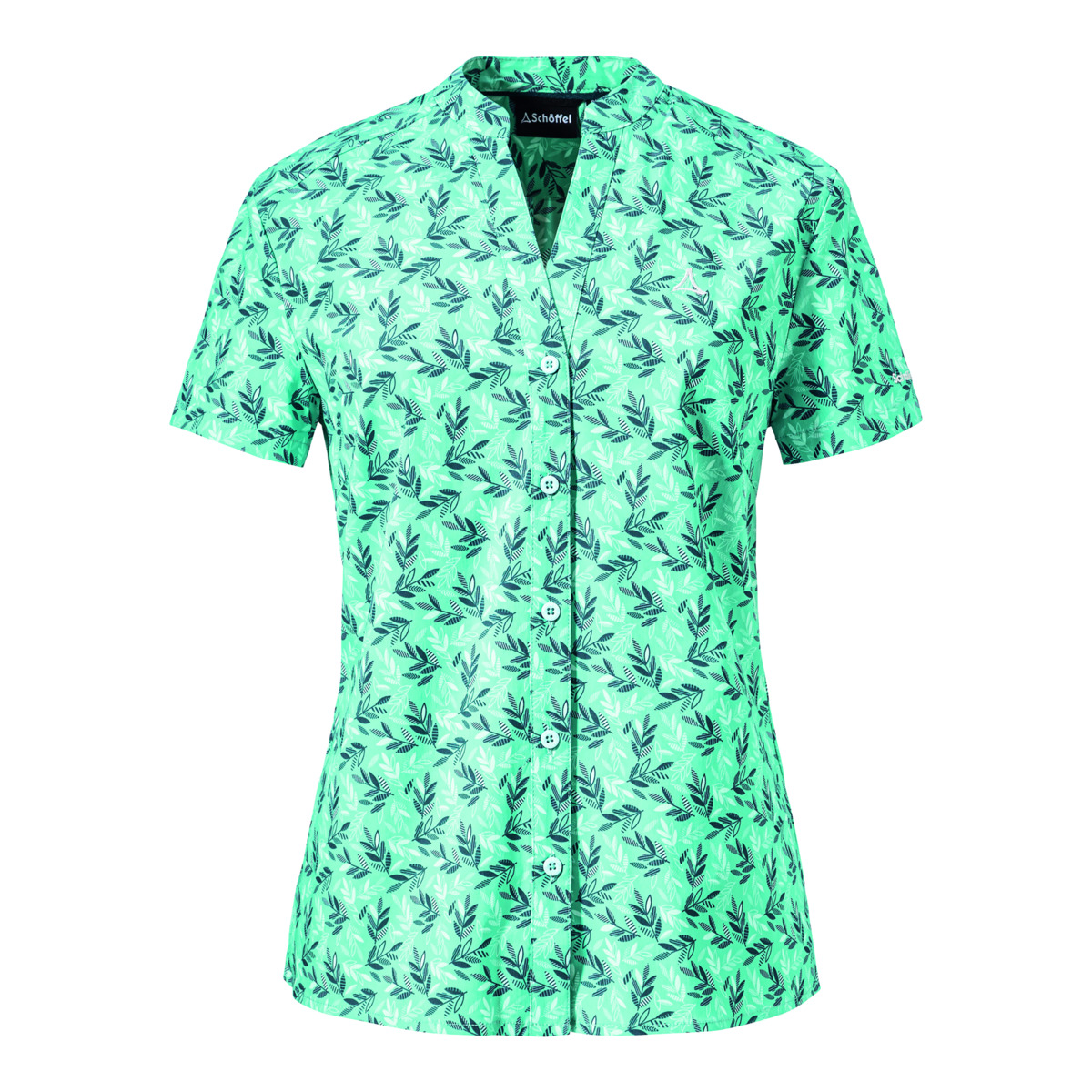 Schöffel Blouse Krika L Kurzarmbluse gruen