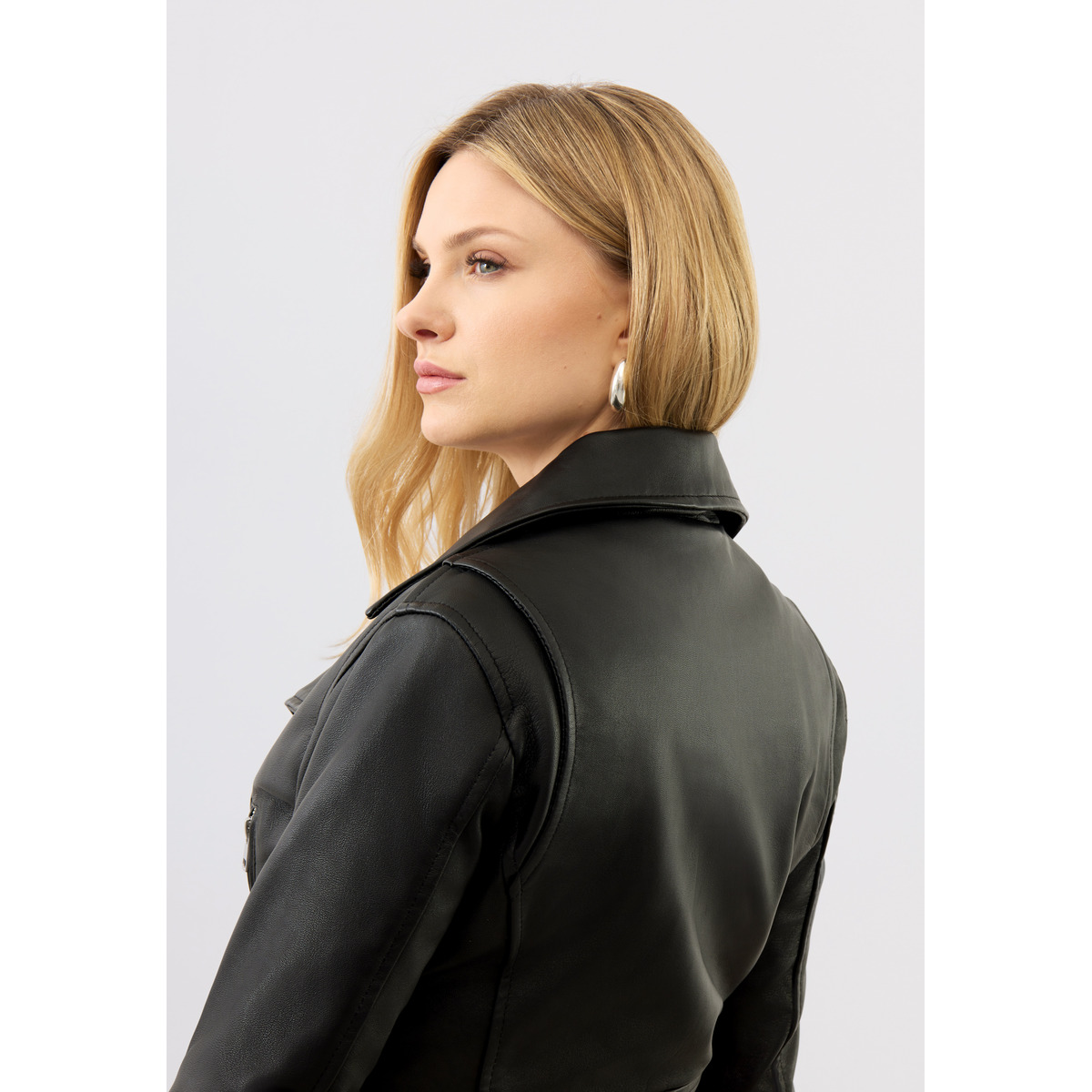 Bolongaro Trevor Sarah Biker Lederjacke schwarz