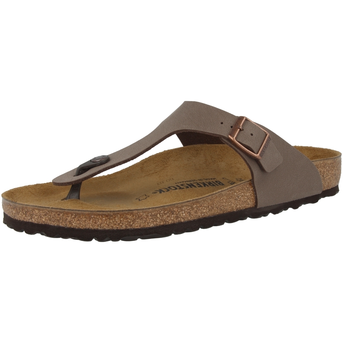 Birkenstock Gizeh Birko-Flor Nubuk Sandale normal braun