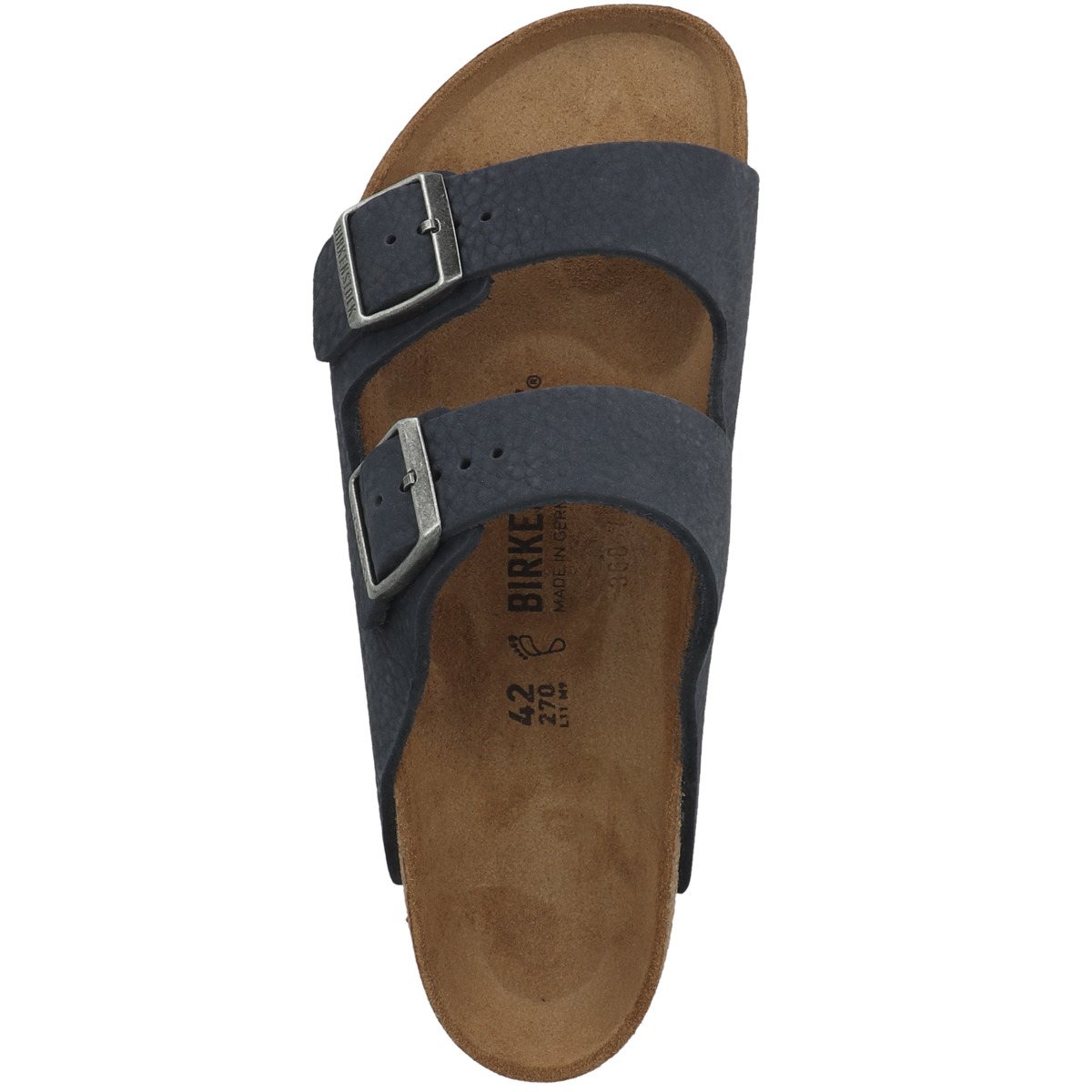 Birkenstock Arizona Nubukleder Sandale normal dunkelblau