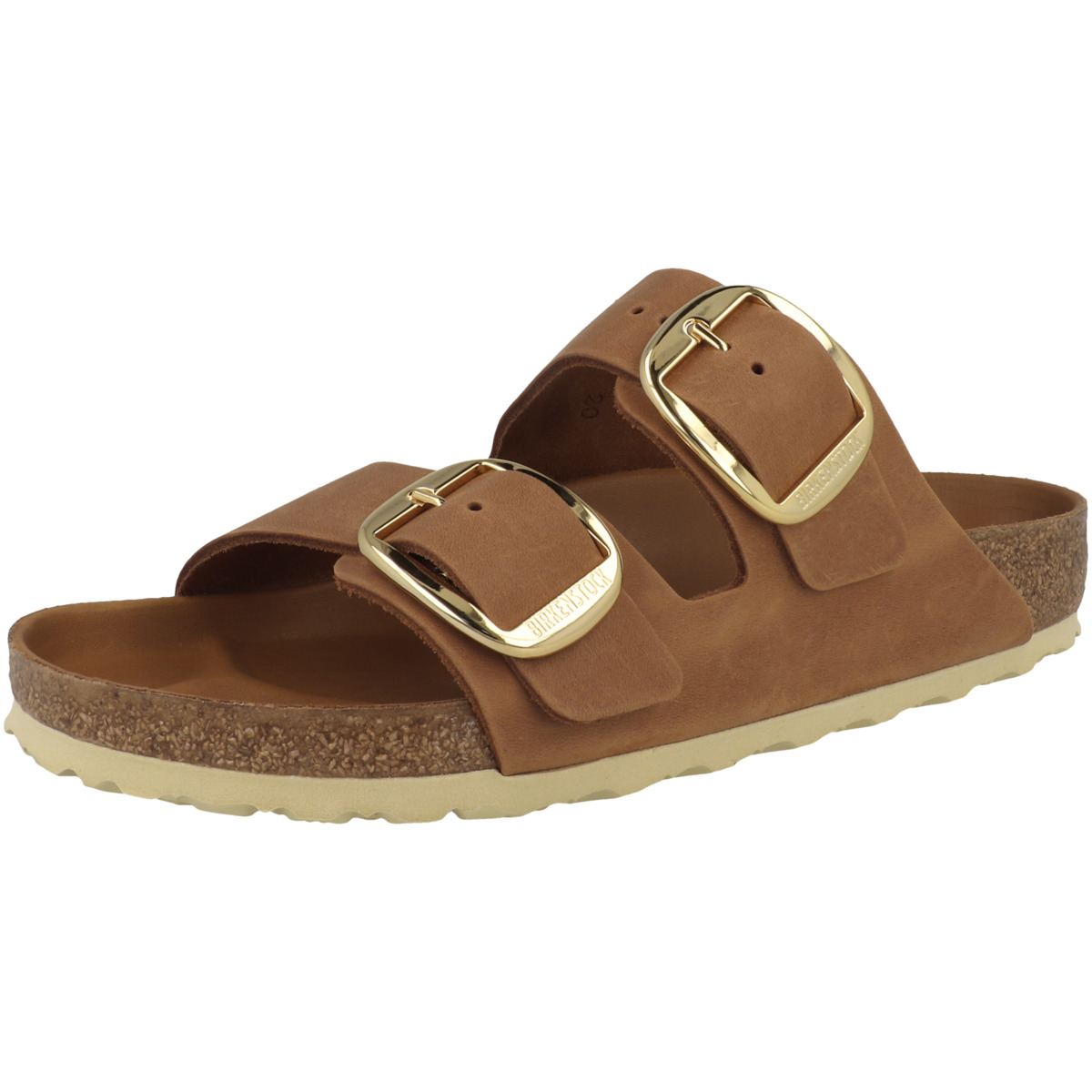 Birkenstock Arizona Big Buckle geöltes Nubukleder Sandale normal braun