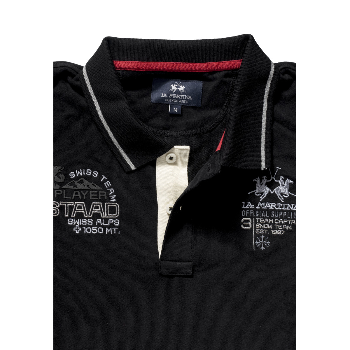 La Martina MBP301 Poloshirt schwarz