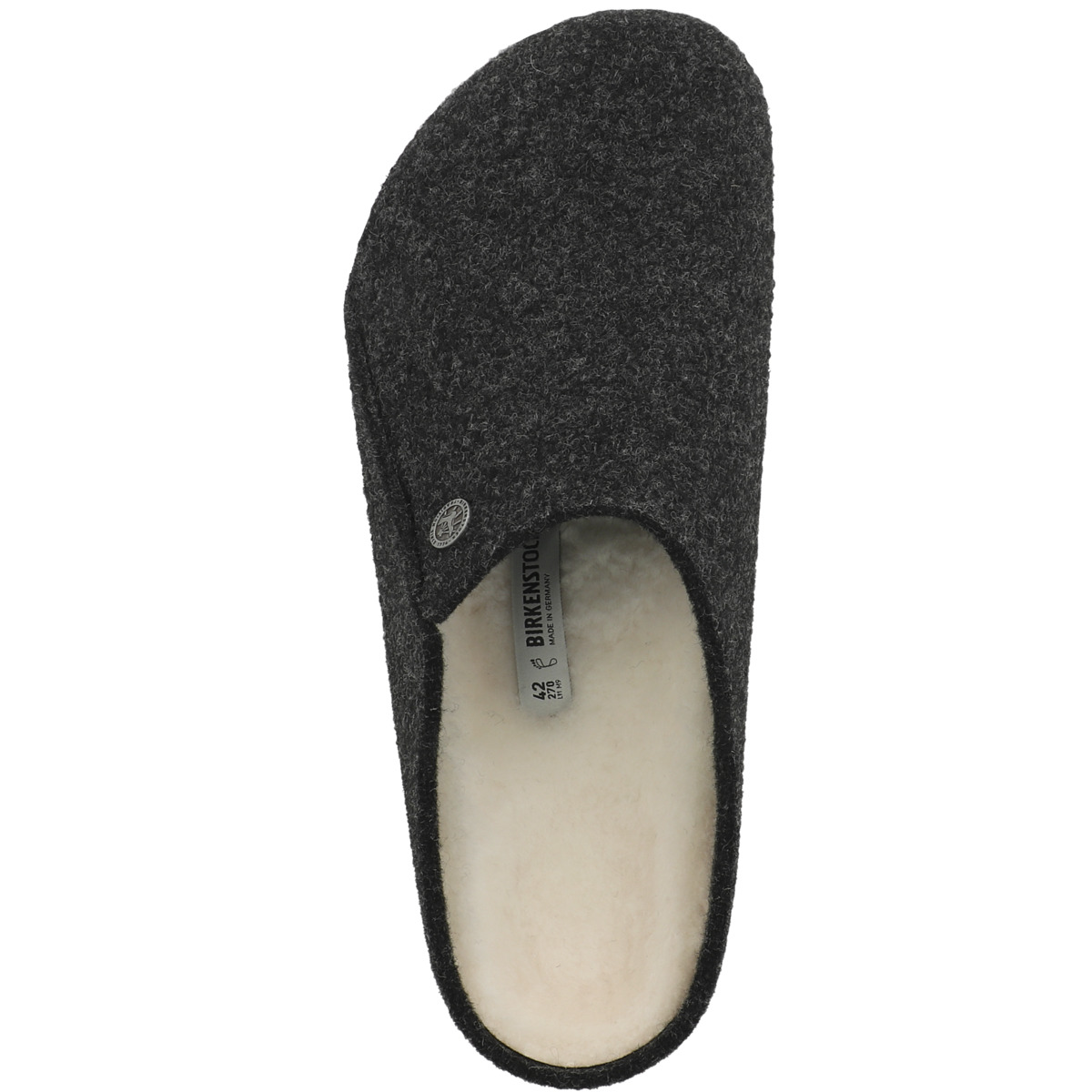 Birkenstock Zermatt Shearling Filz Clogs normal dunkelgrau